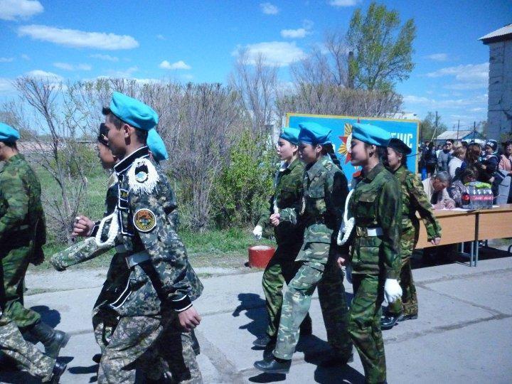 Қазақстан Қарулы Күштерінің құрылуына 25 жыл толу мерекесін және Ұлы Жеңістің 72 жылдығына арналған іс-шаралар көрінісі